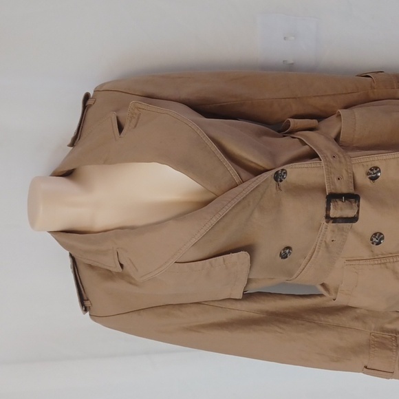 BANANA REPUBLIC pretty And Elegant Size S. Tan Trench Coat with Belt - Picture 2 of 15